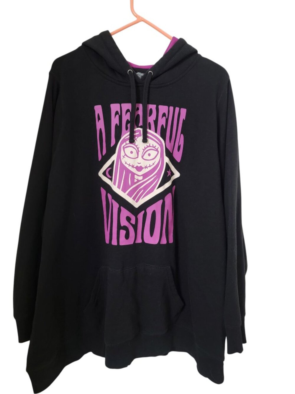 Torrid Disney Nightmare Before Christmas Size 4 (4X) Black Hoodie Sweatshirt